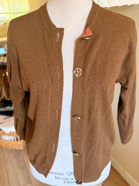 Vintage Saks Cashmere Cardigan Scottish Luxe Old Money Knit